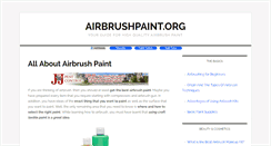 Desktop Screenshot of airbrushpaint.org