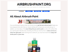 Tablet Screenshot of airbrushpaint.org